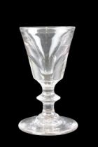 A late 19th Century toasting glass, 9 cm