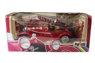 A diecast model Alfa Romeo 1750 racing car