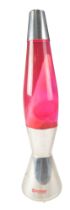 A boxed Mathmos pink and white lava lamp, 45 cm