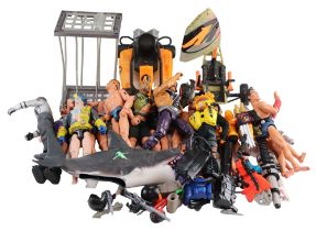 A large quantity of Action Man figurines, etc