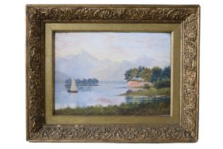Joseph Barnes (Keswick, late 18th / early 19th Century) A pair of scenic, mountainous lakescapes