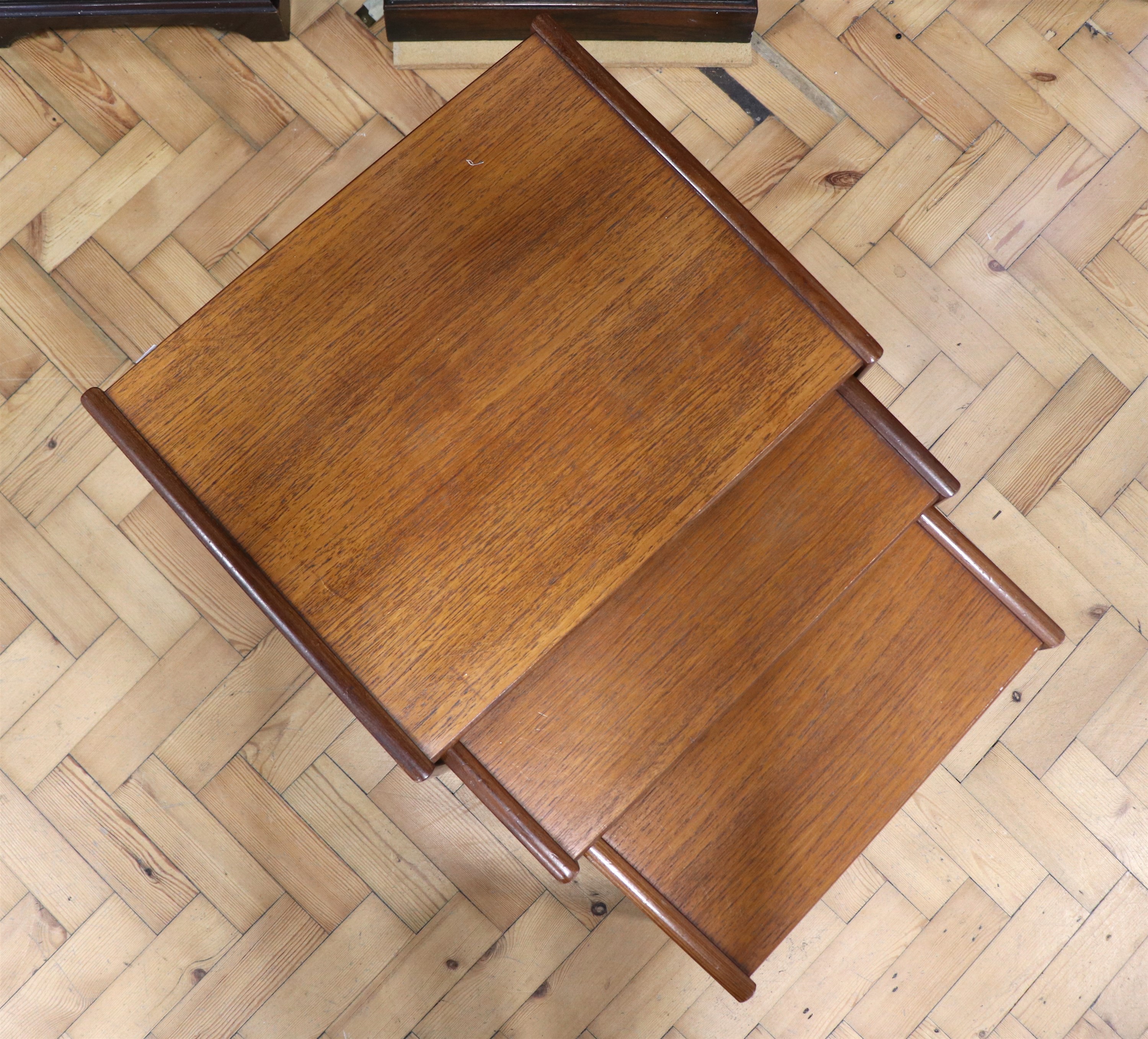 A nest of three teak tables, 1960s - Image 2 of 2