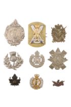 London Scottish Rifle Volunteer Corps, Aberdeen Militia Volunteers and sundry other cap badges etc