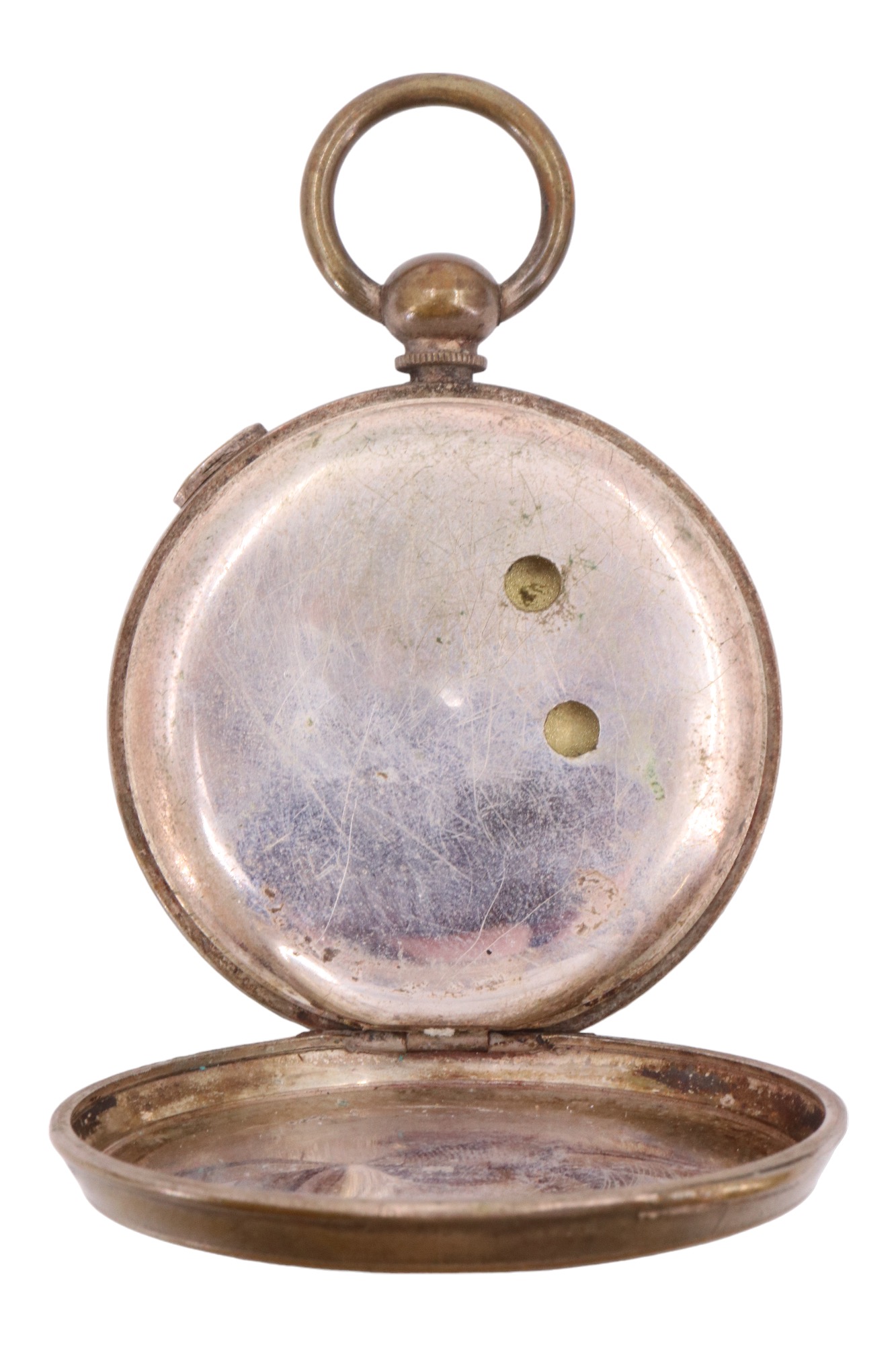 A gilt stainless-steel "Celebrated Chronograph" pocket watch, having a key wound movement, Roman - Image 5 of 5