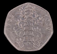 A 2009 Kew Gardens fifty pence coin