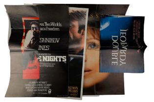 Six movie posters comprising "Double Jeopardy", "A Cry in the Dark", "Yentil", "White Nights", "A