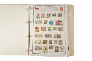 A Philatelia album of GB and world stamps together with a small quantity of loose stamps, a