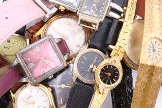 A quantity of wristwatches including "Bulova", "Aero", "Ingersoll", etc