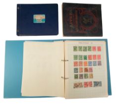 Three albums of Victorian and later GB stamps, including 1d Reds, 2d Blues, etc, the larger album