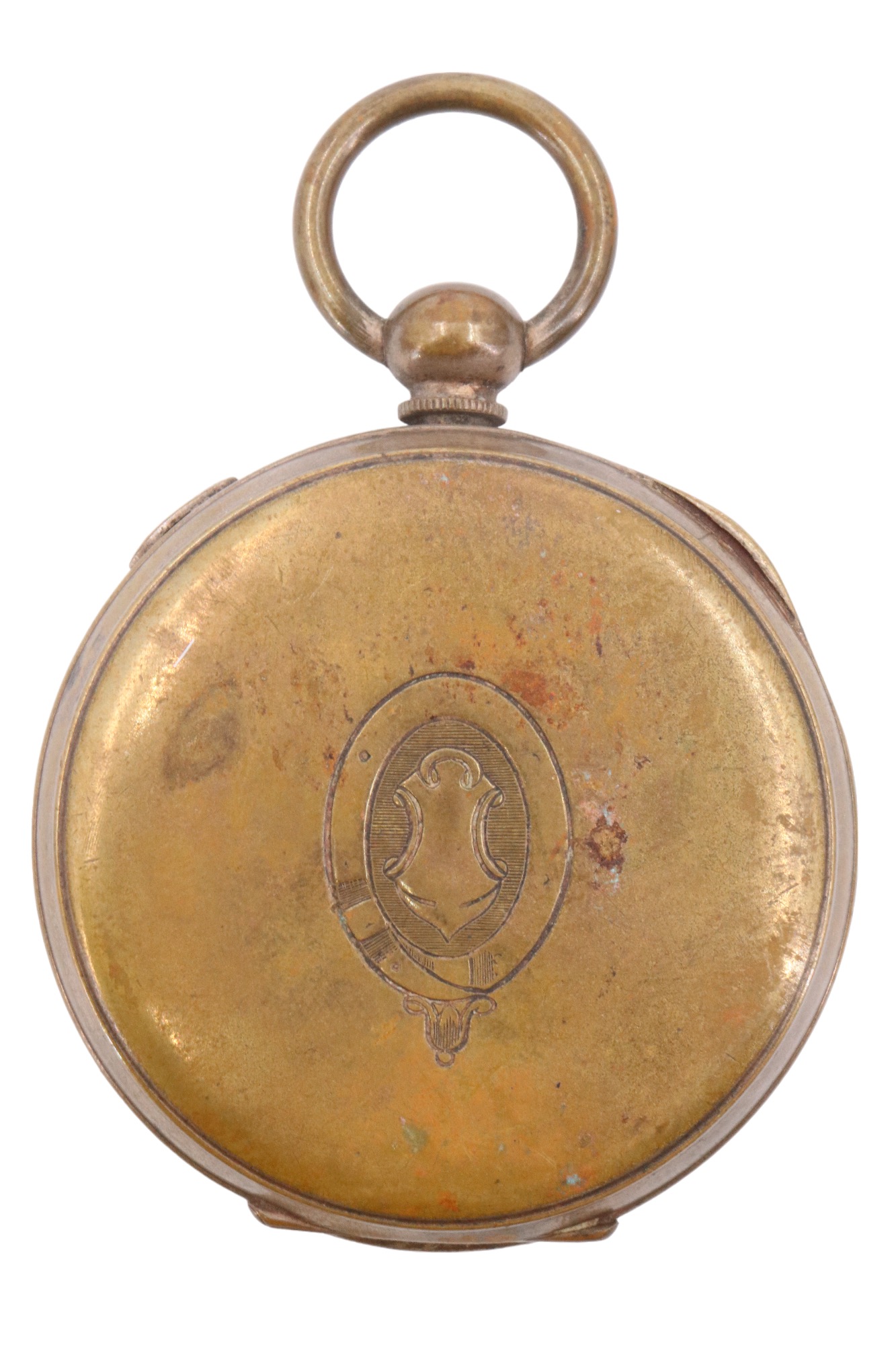 A gilt stainless-steel "Celebrated Chronograph" pocket watch, having a key wound movement, Roman - Image 3 of 5