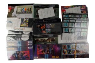 A large quantity of Royal Mail mint stamp packs, including royal commemorative, Pride, Transformers,