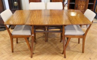 A teak and walnut dining suite, 1960s