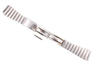 An Omega stainless steel wristwatch bracelet, 14 cm - 16 cm
