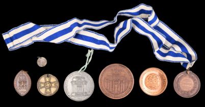 A 1942 Edinburgh Academy rifle shooting competition bronze medal together with a German Third