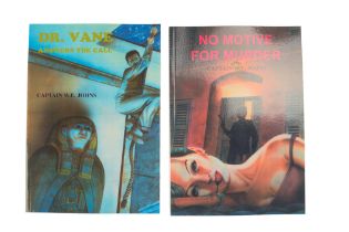 Captain W E Johns, "No Motive For Murder" and "Dr Vane", one of 300 limited edition copies, signed