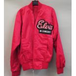 Elvis in concert souvenir red tour jacket
