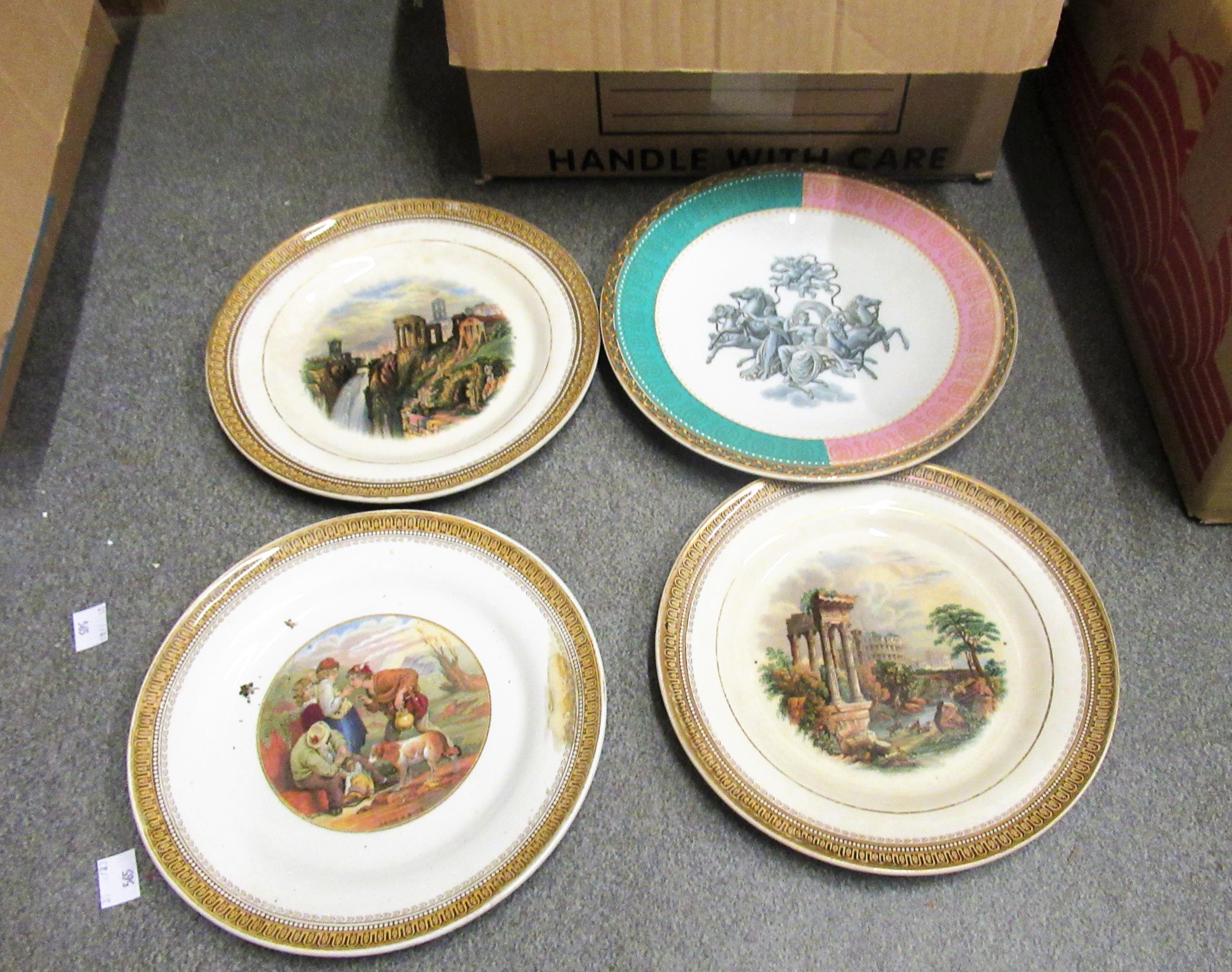Collection of various 19th and early 20th Century Prattware plates, a mug and other ceramics - Image 3 of 5