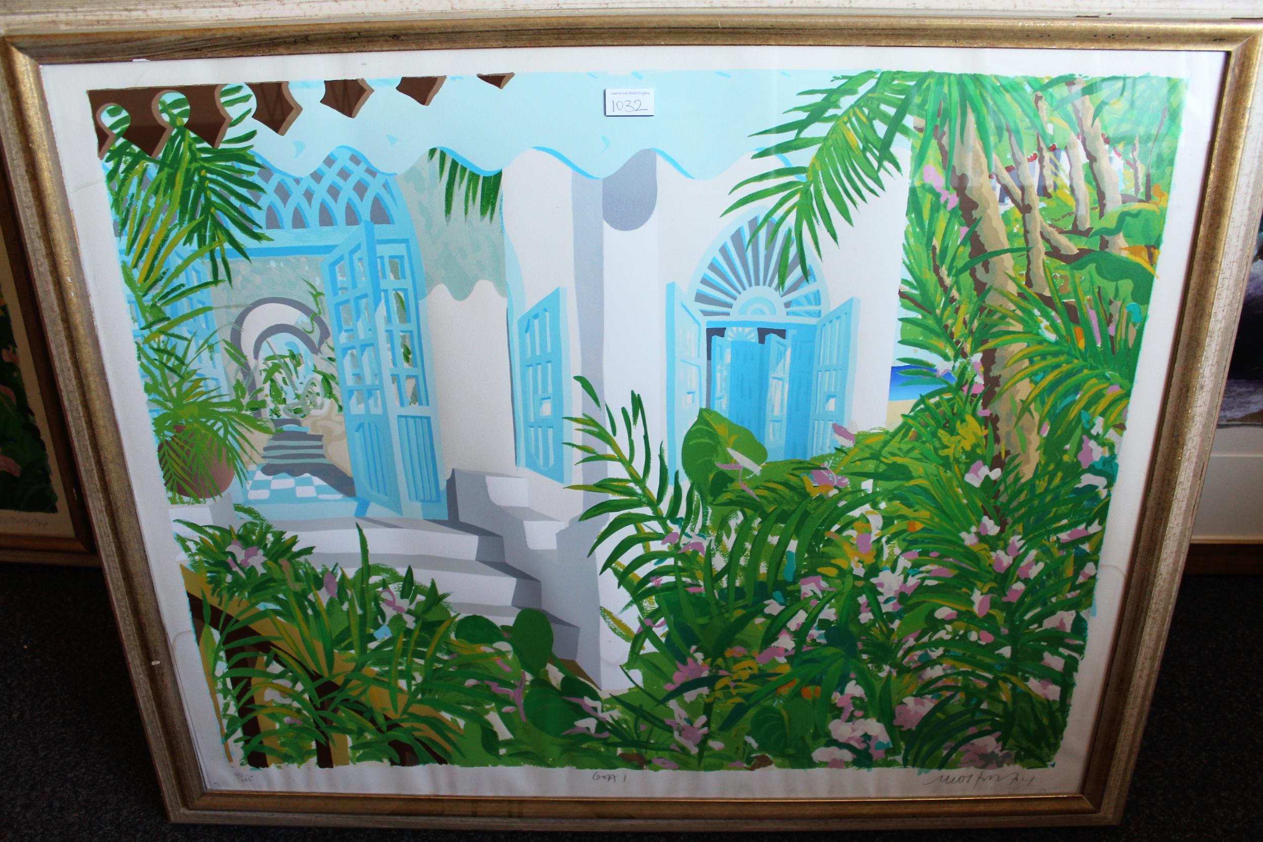 Ricardo Wolfson, pair of artist signed coloured Limited Edition lithographs, ' Goa I ' and ' Goa - Image 2 of 2