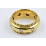 Theo Fennell, London, 18ct gold and diamond set ring, the diamonds 0.66ct total, complete with