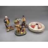 Royal Doulton matt glazed group, ' Buddies ' HN2546, together with five various Royal Doulton