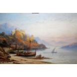 E. St. John, pair of late 19th / early 20th Century watercolours view of San Stefano, and view on