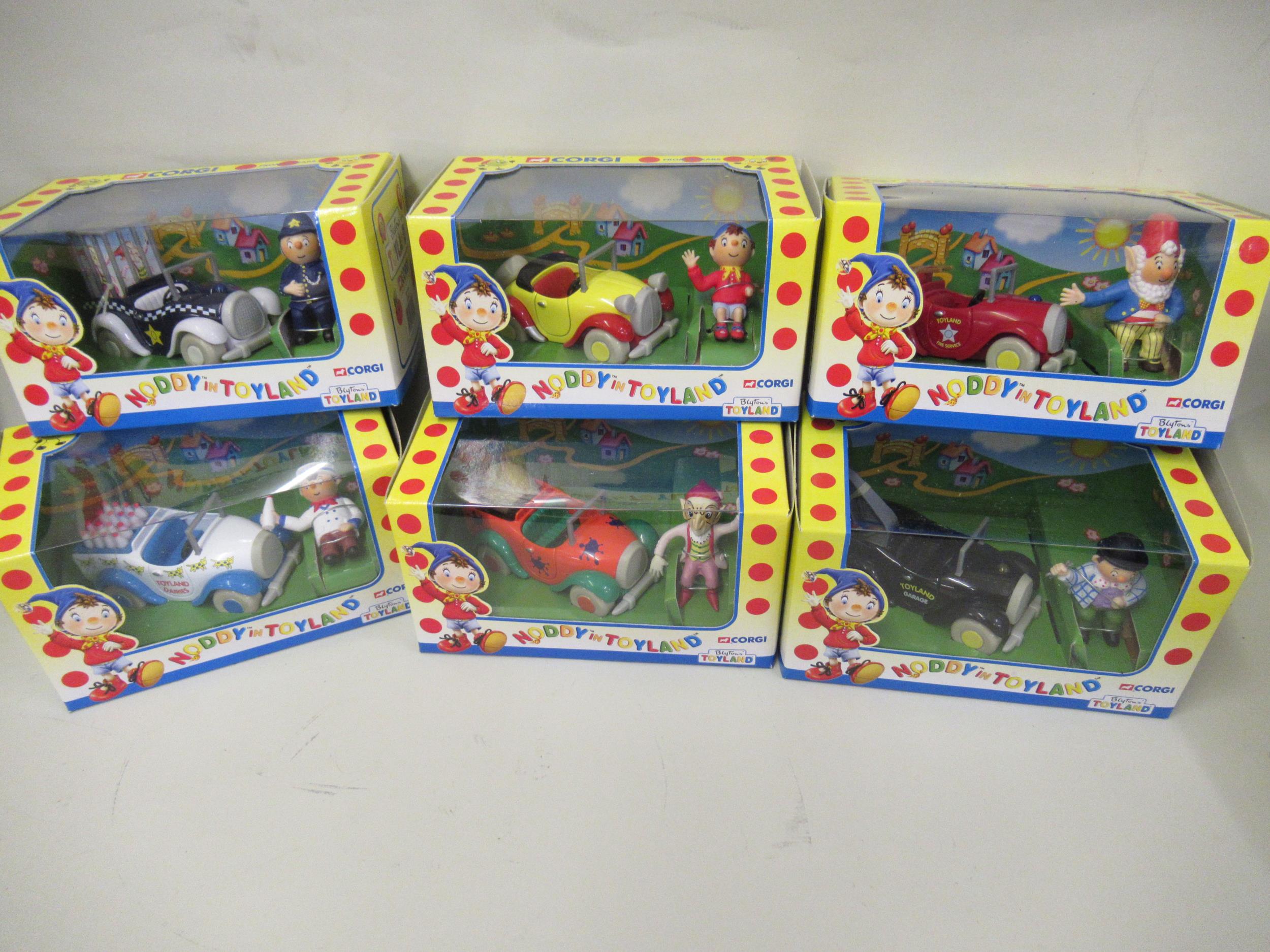 Complete set of six Corgi ' Noddy in Toyland ' models in original boxes