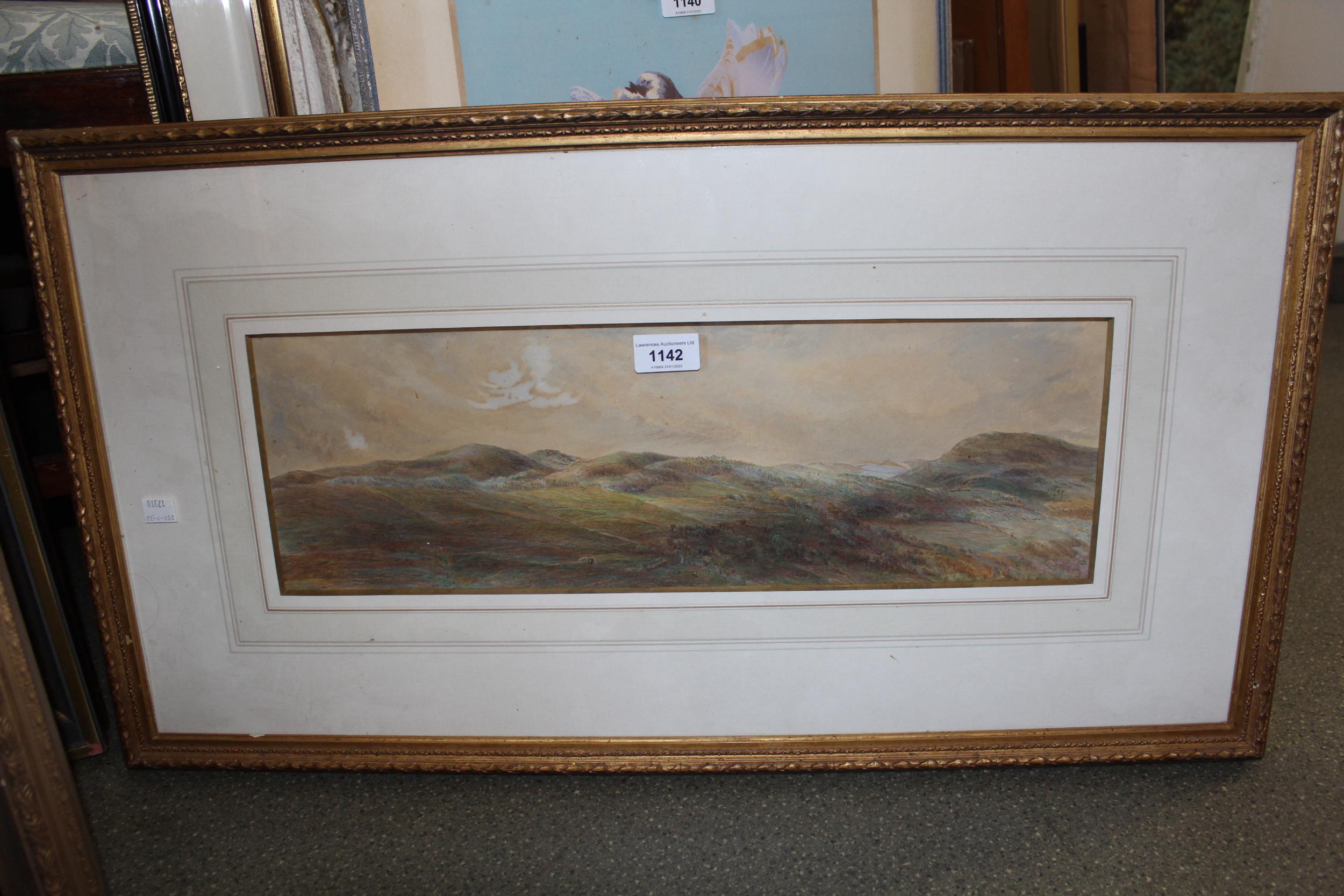 19th Century watercolour, titled ' The Sands of the Dovey ', Aberdovey North Wales, unsigned, - Image 2 of 4