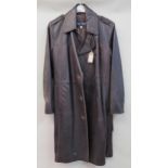 Armani jeans, gentleman's long leather coat, size 42 Generally worn in some areas otherwise in