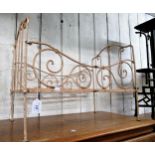19th Century French painted metal dolls cot