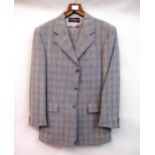 Yves Saint Laurent, gentleman's single breasted three piece check suit Small / medium, measures
