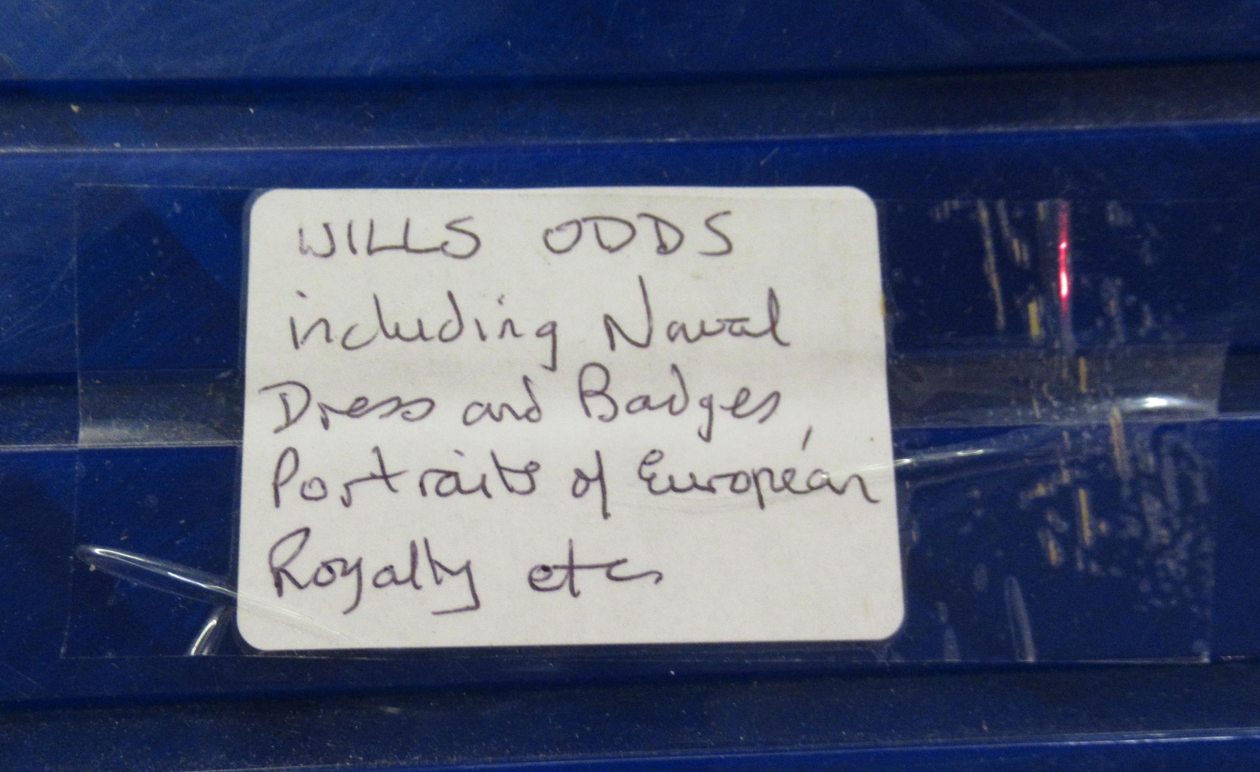 Two blue boxes containing a large collection of various Wills, odd cigarette cards, including - Image 2 of 7