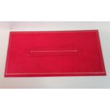 Smythson of Bond Street, red tooled leather table planner