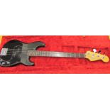 Fender USA 1983 Precision Bass, Serial No. E320705, black with non original black scratch plate,