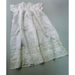 Late 19th / early 20th Century silk Christening gown