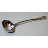 Victorian silver Queens pattern ladle, 10 troy ounces