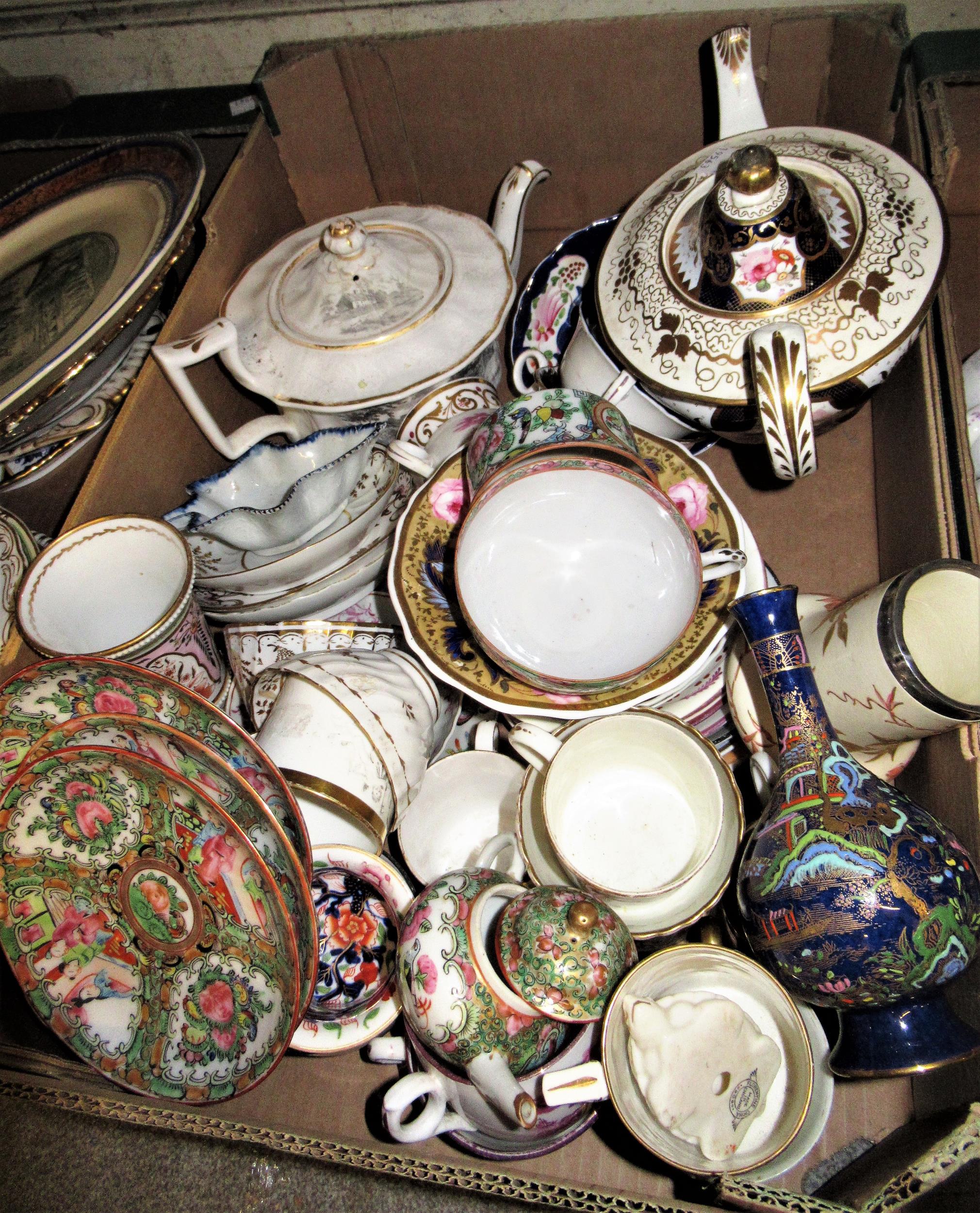 Miscellaneous quantity of mainly 19th Century English porcelain and pottery, including various