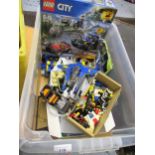 Box of Lego part sets