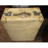 Early 20th Century pigskin wardrobe suitcase