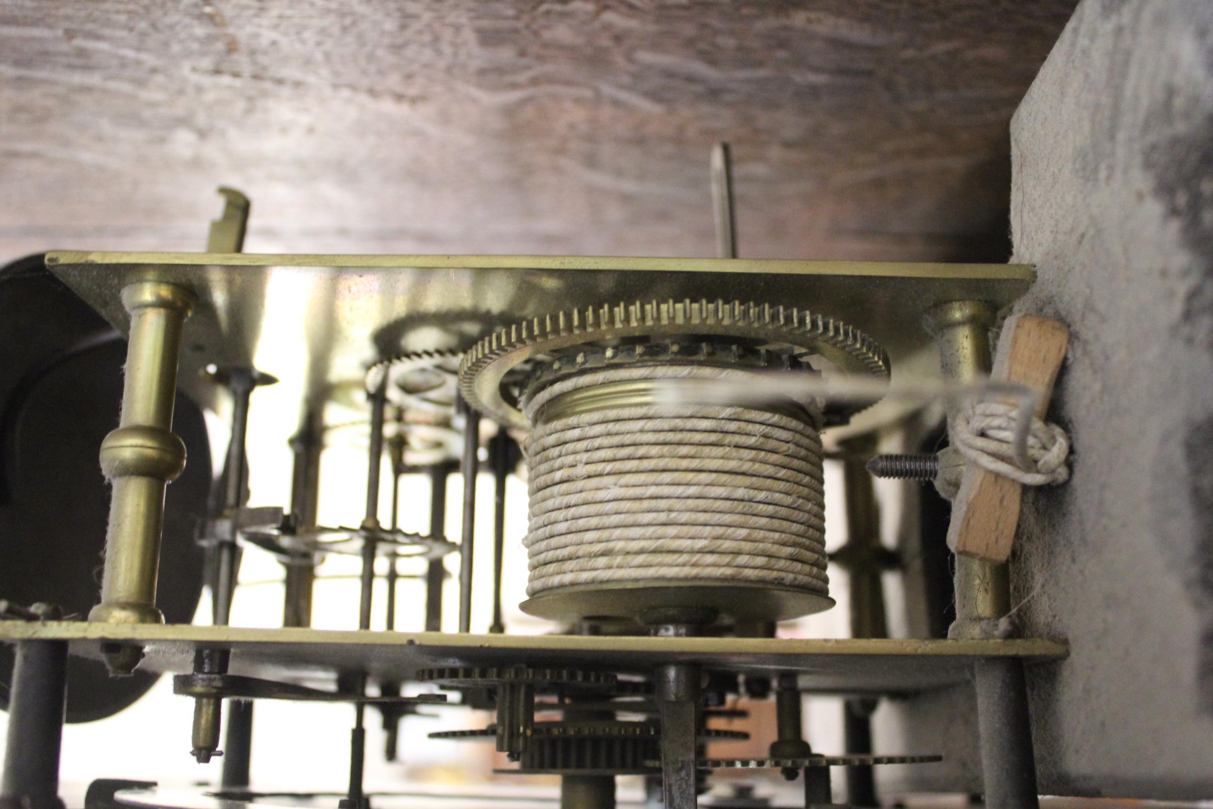 John Hewkley, 18th Century chinoiserie longcase clock, the pagoda top hood enclosing a brass dial - Image 4 of 20