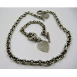 Tiffany & Co. silver necklace, together with a matching bracelet