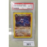 Pokemon Dark Machamp team rocket trading card PSA graded 10