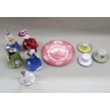 Group of Royal Doulton figures including ' Mary ', ' Hannah ', ' Buttercup ', ' Helen ' and another,