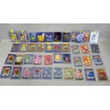 Quantity of Topps 1999 Pokemon cards including Chrome and Rainbow