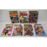 Group of seven Marvel comics including The Sensational She-Hulk 1, Tales of Suspense, Fantastic Four