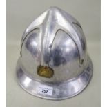 Mid 20th Century Soviet Union metal fireman's helmet