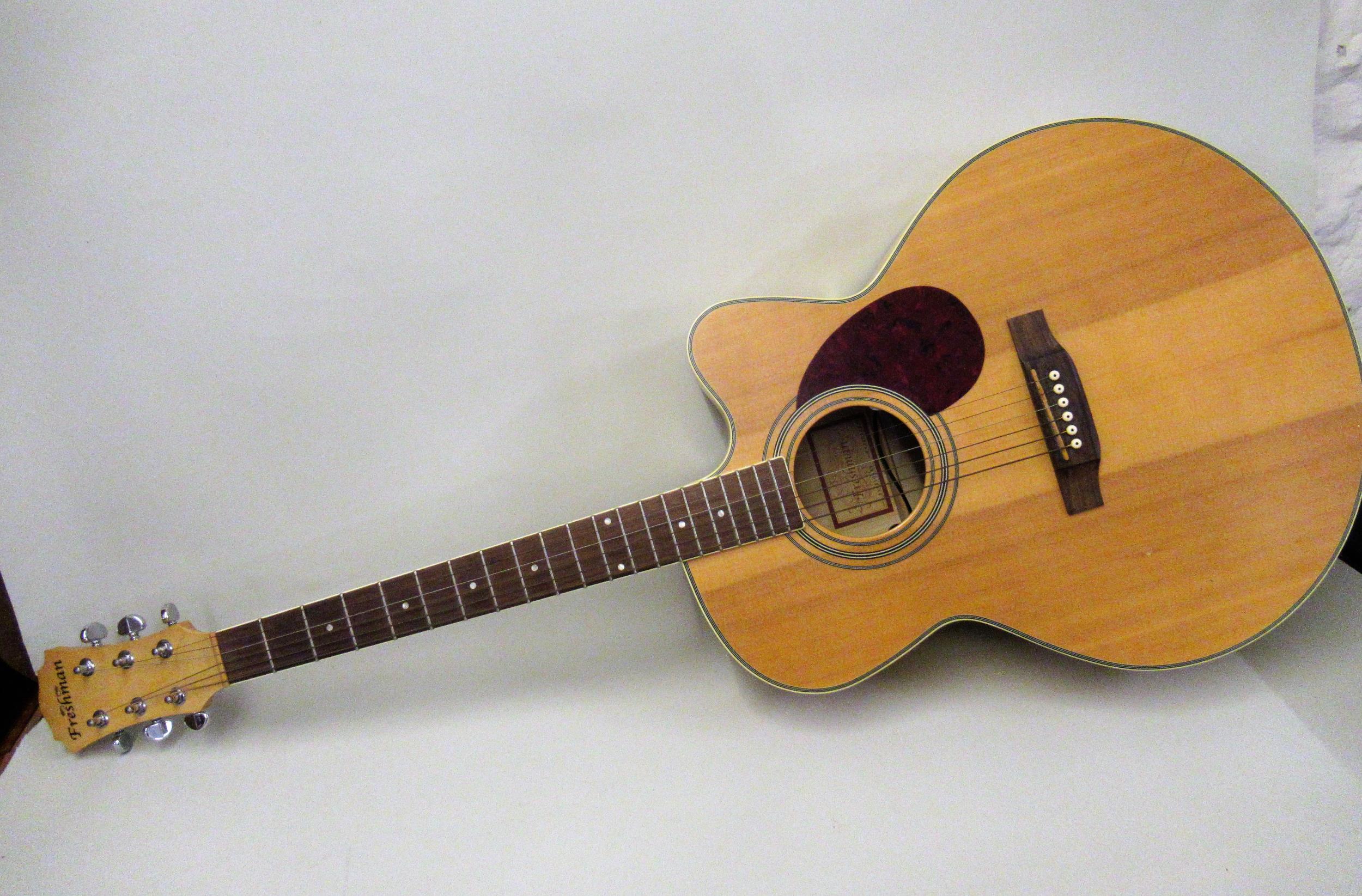 Freshman FA300 Jem/S acoustic guitar, (with damages)