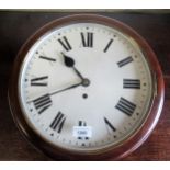 GPO double sided dial clock, the 11.75in painted dials with Roman numerals and single train fusee