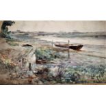 Eugene McSwiney, original folio containing a small quantity of various watercolours, coastal and