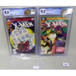 Marvel X-Men comic, Issue 141, CGC graded 8.5 together with X-Men comic, Issue 142, CGC graded 9.2