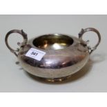 Victorian London silver two handled sugar basin, 10oz t